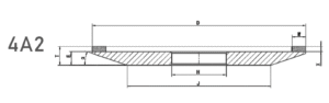 MUELAS DE DIAMANTE 4A2 C-100
